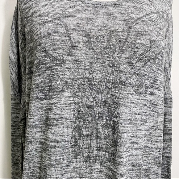 STREETWEAR SOCIETY subtle owl graphic sweater M - Picture 2 of 8